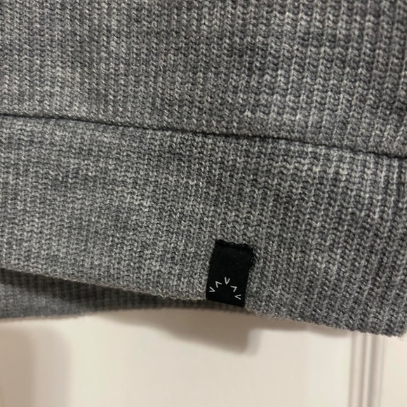 Grey Varley Sweater with Zippers, size Medium - Picture 2 of 5